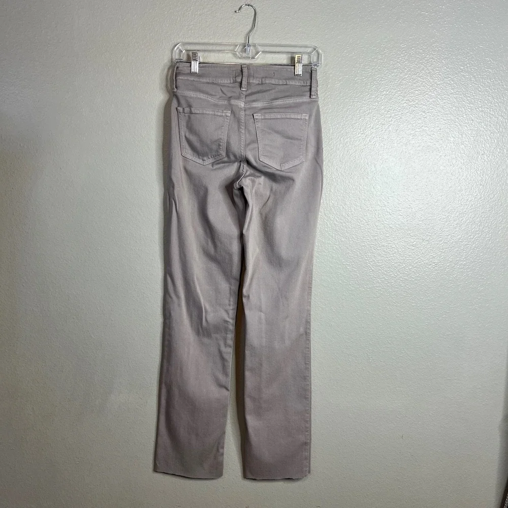 NYDJ Marilyn Straight Leg‎ Jeans Gray Size 2 Hand Cropped Lift Tuck Technology